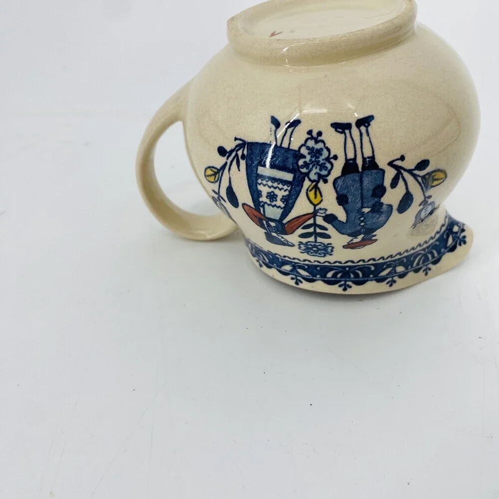Staffordshire JOHNSON BROS Old Granite Hearts & Flowers Pattern Ceramic CREAMER